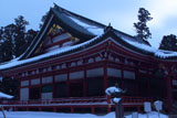 比叡山延暦寺 雪景色の大講堂