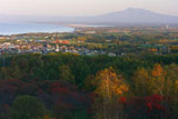 紅葉と斜里岳