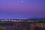紅葉と斜里岳