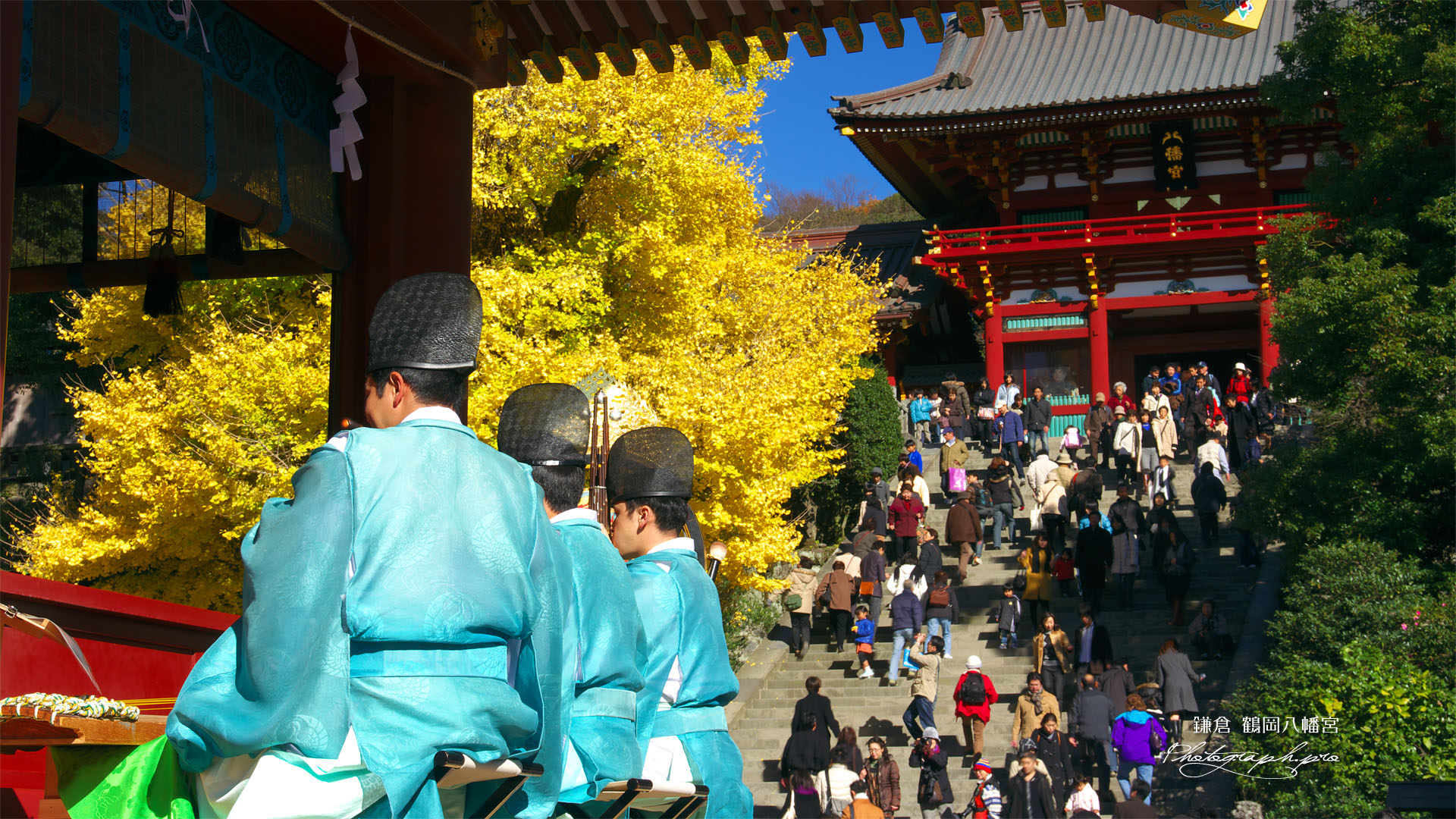 在りし日の鶴岡八幡宮