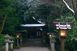 大田神社 淡雪の拝殿