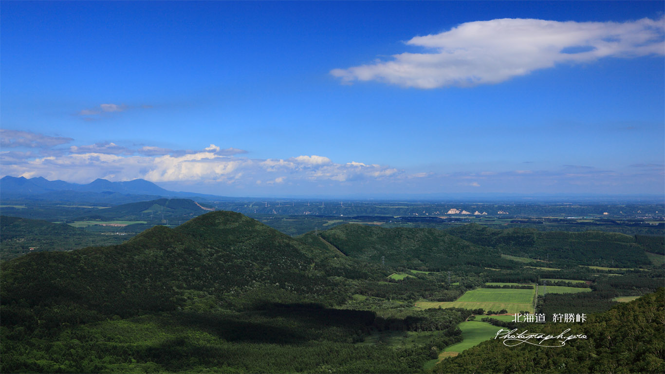 狩勝峠展望台から 壁紙