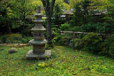 東慶寺 リンドウと宝塔