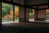 紅葉の天龍寺小方丈