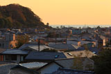 鎌倉 夕照の大町材木座