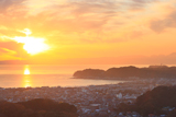 鎌倉 衣張山からの夕景