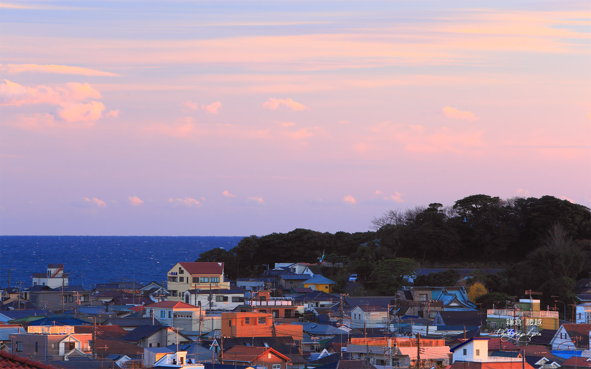 鎌倉 腰越の夕焼け