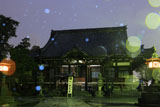 鎌倉本覚寺 雪降る本堂