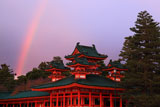 平安神宮 虹架かる蒼龍楼