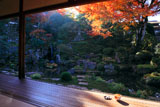 大原寺実光院 客殿から紅葉の契心園