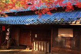 紅葉と京見峠茶屋