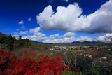 京都法輪寺 紅葉の見晴台から