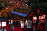 京都野宮神社 紅葉の愛宕社