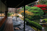 城南宮楽水軒と紅葉