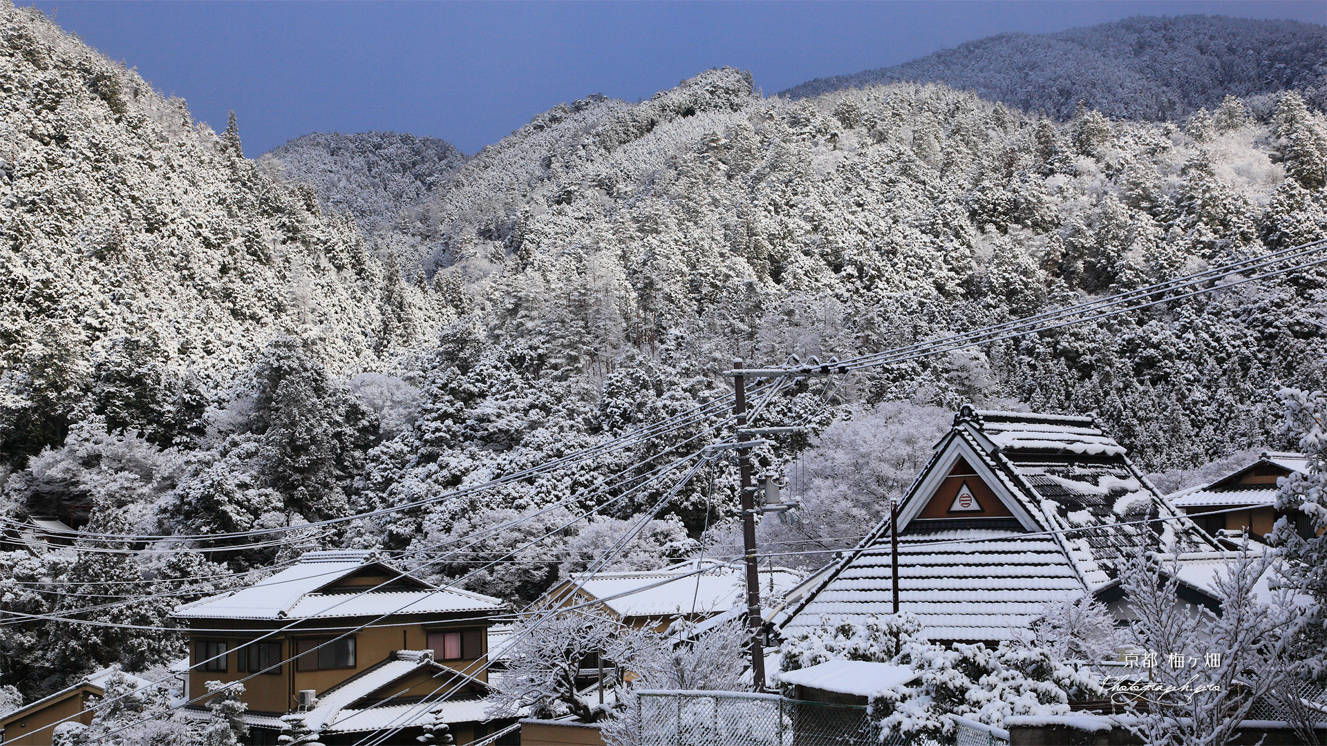梅ケ畑 雪景色の槙ノ尾