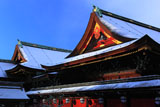 北野天満宮 雪の社殿