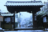 南禅寺金地院 雪の総門