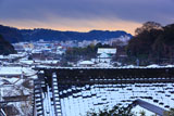 鎌倉薬王寺 雪化粧