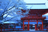 下鴨神社 雪の楼門