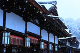 下鴨神社 雪の幣殿