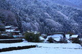 京都八瀬 雪化粧の秋元町