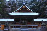 出雲大神宮 雪化粧の拝殿