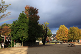 水火天満宮 秋色の扇町公園の虹