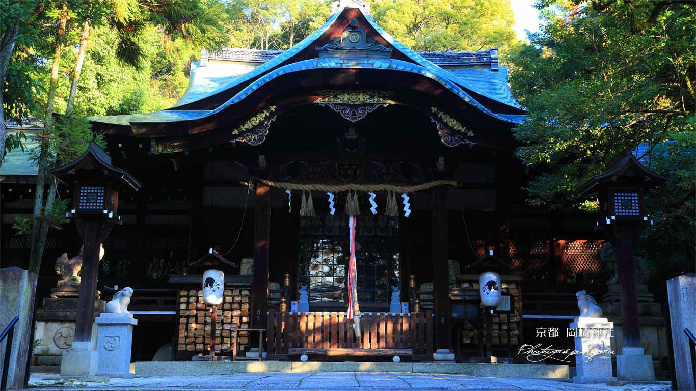 岡崎神社 拝殿 壁紙