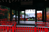 建勲神社 拝殿と紅葉の社殿