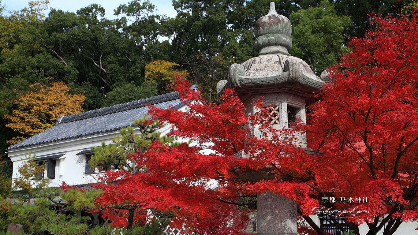 京都乃木神社 紅葉と資料館 壁紙