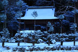 岩戸落葉神社の雪化粧