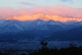 将軍塚から雪化粧の愛宕山
