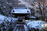 泉涌寺来迎院 雪化粧の山門