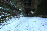 積雪した釈迦堂口
