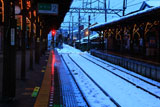 鎌倉 雪化粧の長谷駅
