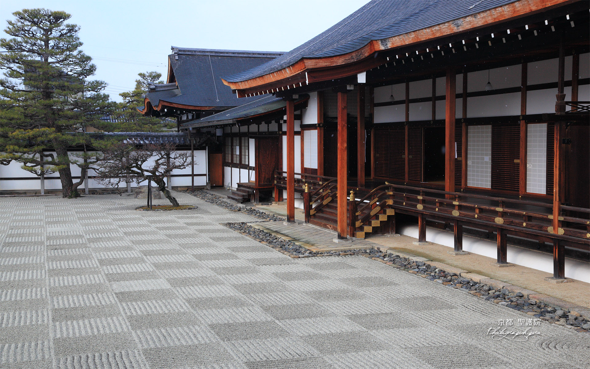 聖護院 細雪舞う宸殿
