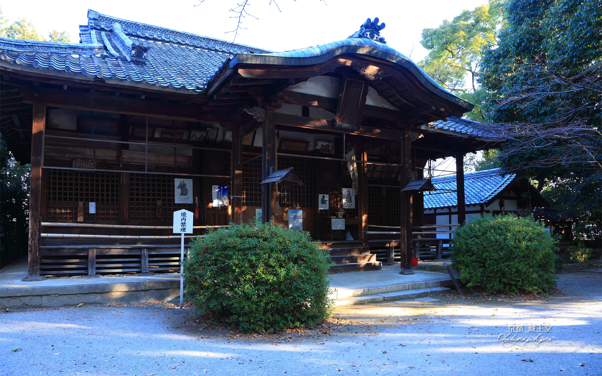 京都光福寺 淡雪の蔵王堂