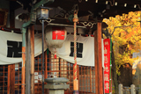 伏見 西岸寺地蔵堂と銀杏黄葉