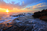 江の島 稚児ヶ淵の夕景