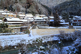 京都 雪景色の静原