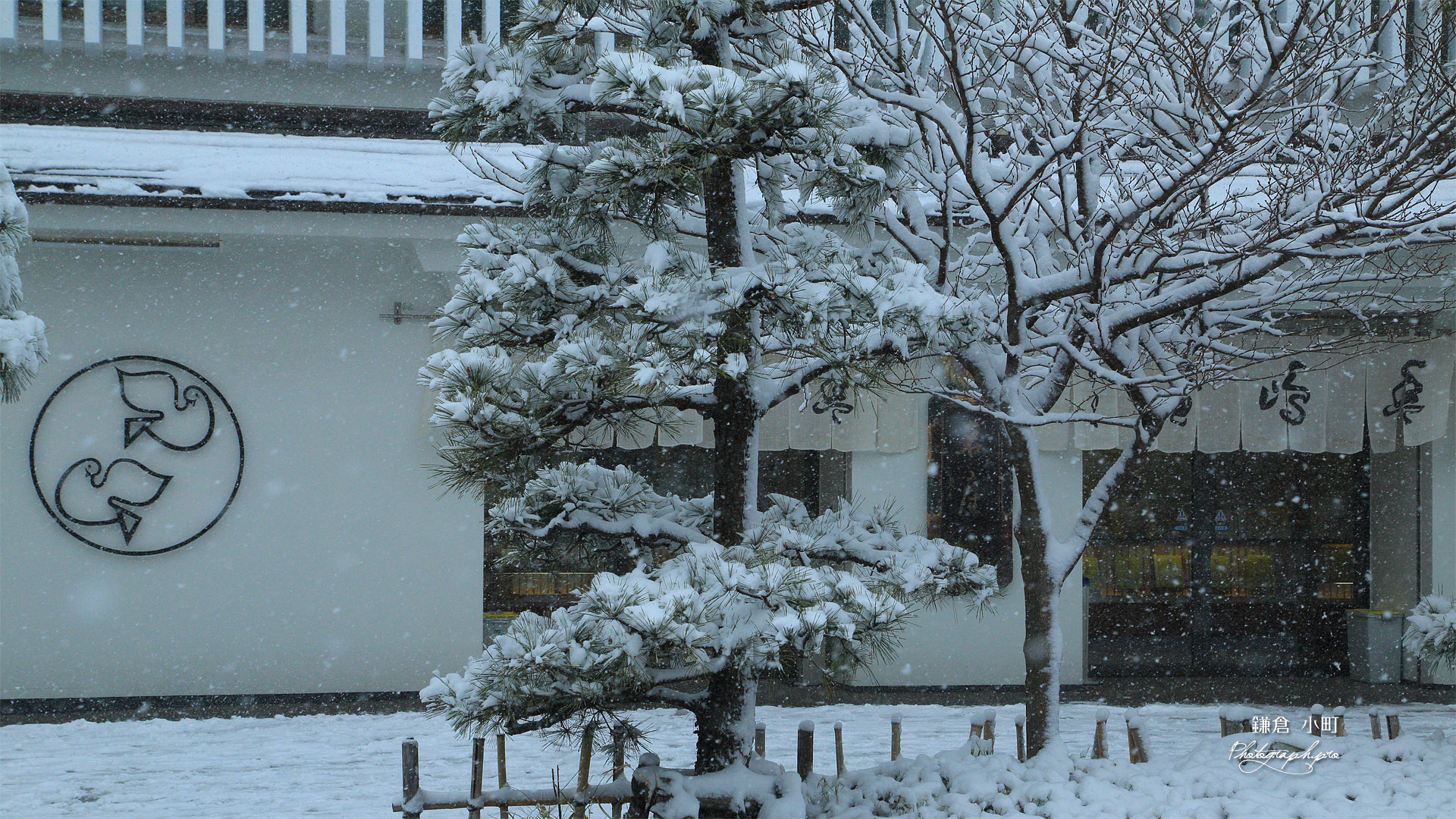 鎌倉 雪降る豊島屋