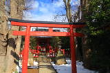 残雪の由比若宮