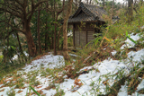 稲村ガ崎 斑雪の白山神社