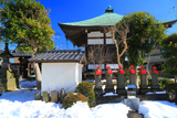 泉光院 六地蔵と雪景色