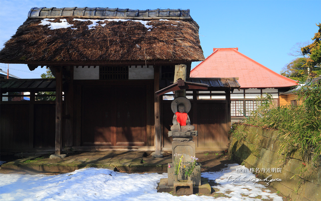 横浜 残雪の光明院 壁紙