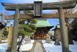 残雪の洲崎神社