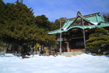 横浜 上行寺の雪景色