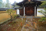 聚光院 雪降る玄関