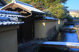 上賀茂社家町 淡雪と椿