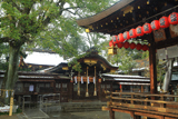 護王神社 降雪の社殿